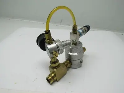Monnier 118-1000-4 Pressure Regulator W/111-3001-2 & Nuair NA3139 W/Gauge