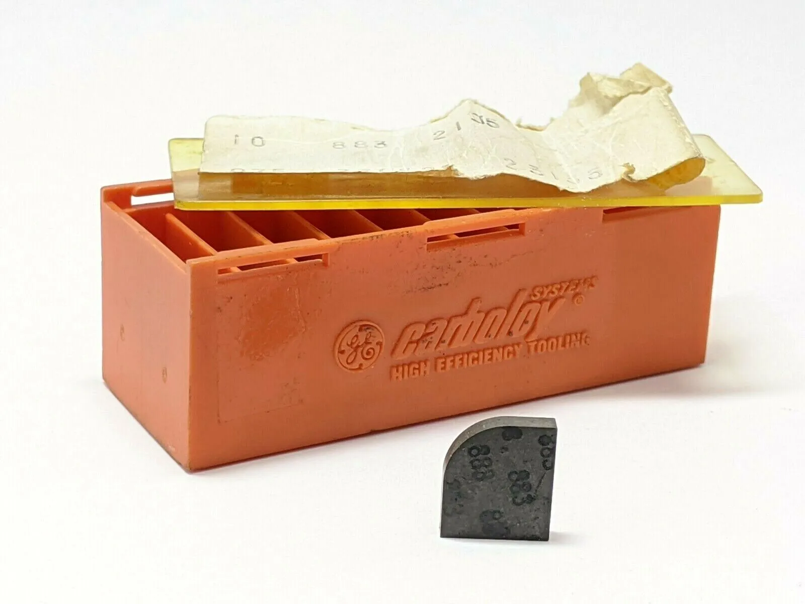 USED CARBOLOY CARBIDE INSERT GR 883 .507” X .447” X .101”