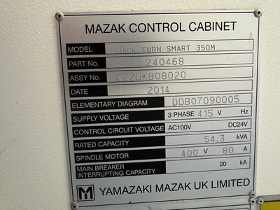2014 MAZAK Quick Turn Smart 350M CNC Lathes | Charter Auctions (19)