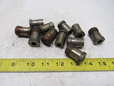 Dayton VBX75 125 .398 Round Hole Press Fit Die Button Flared Relief Lot Of 11