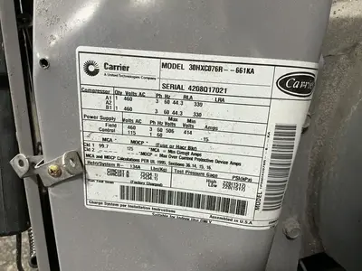 Used CARRIER 30HXC076R—661KA Misc Plastics Equipment Ohio US | HGR 24 #1261174