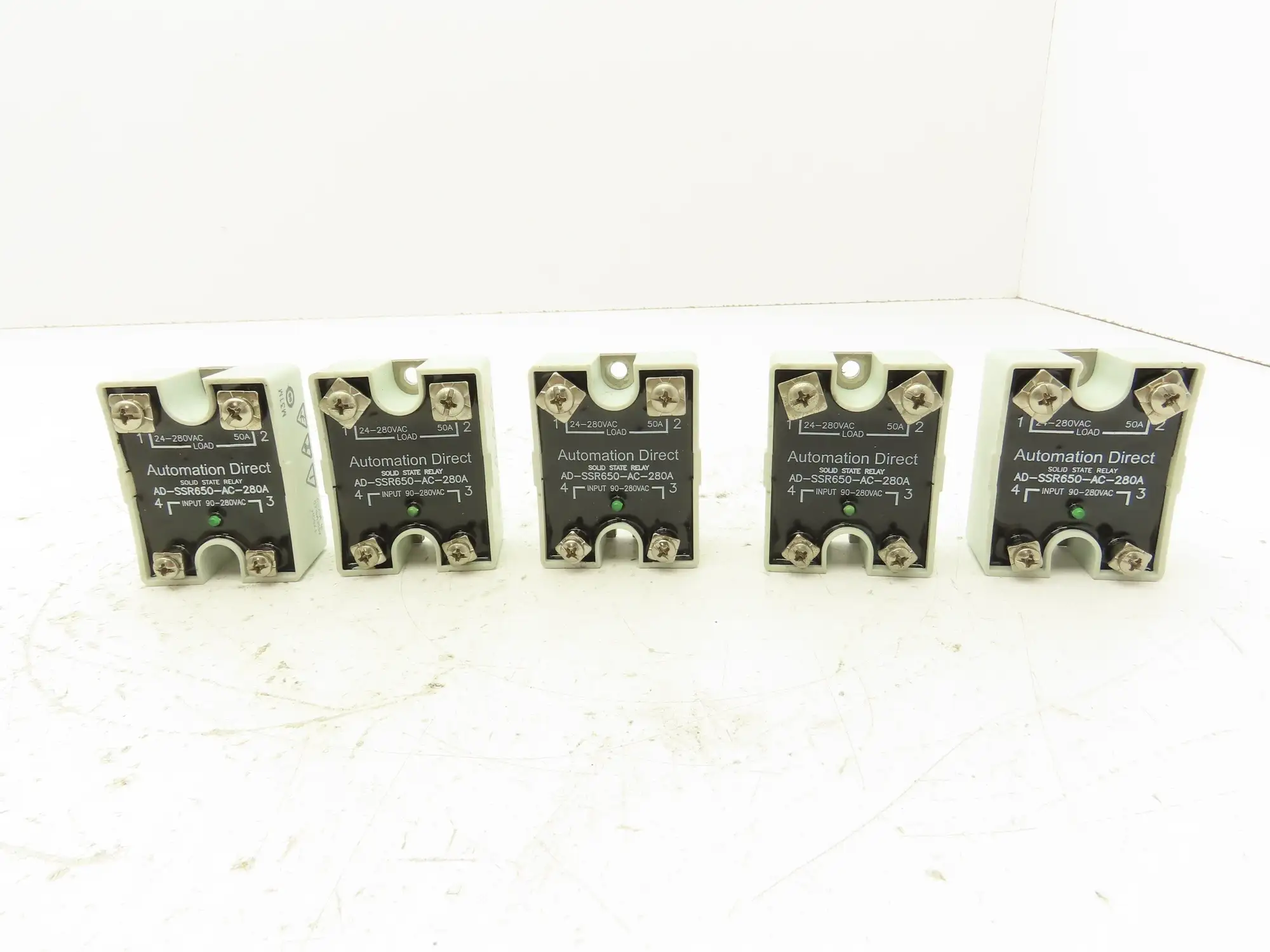 Automation Direct AD-SSR650-AC-280A Solid State Relay 50A 24-280VAC SCR Lot of 5