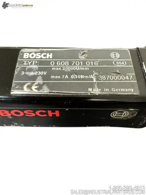 Used BOSCH 0608701016 Servo Motors Kentucky US | Industrial Parts R Us Inc. #1511108