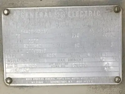 USED GENERAL ELECTRIC 5K405YK3037