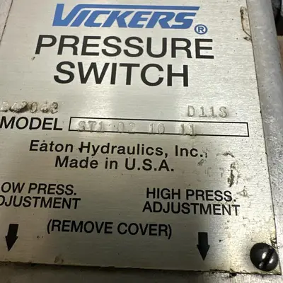 Used VICKERS ST1 02 10 11 Miscellaneous Equipment (Electrical & Power) Ohio US | Surplus Asset Holdings #1237659