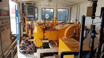 USED SJ PETRO SJ-300 TRIPLEX MUD PUMP