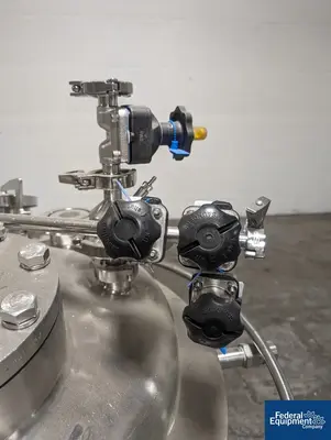 USED Precision 150 Liter Precision Stainless Jacketed Receiver Tank, 316L S/S, 45/100