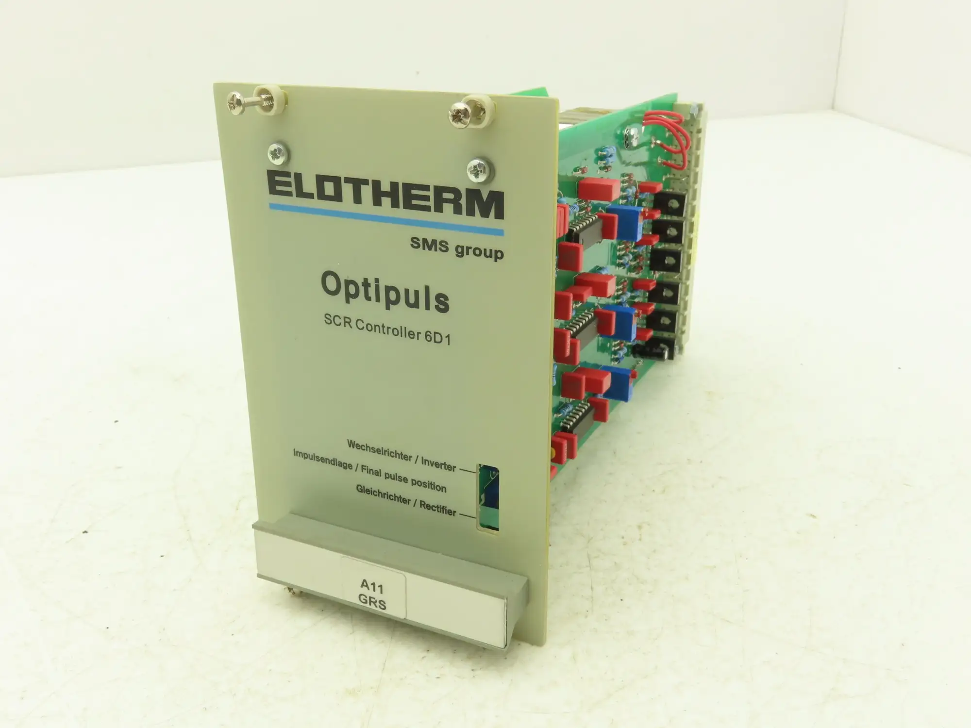 SMS Elotherm 6D1 Optipuls SCR Controller Printed Circuit Control Board A11 GRS