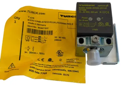 NEW TURCK BI20U-CA40-AP6X2-H1141/S1590 W/BS2.0 INDUCTIVE SENSOR