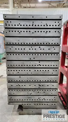 74.625" x 39.375" T-Slotted Angle Plates w/ Surface Fixture Plates, Qty. 2