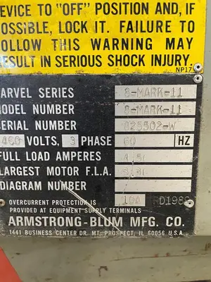 MARVEL Vertical Bandsaw