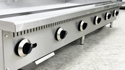 171-0464 72" 6 Burner Natural Gas Manual Griddle