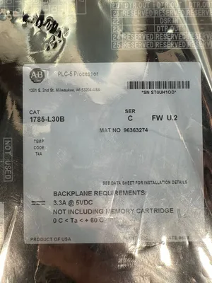 Used Allen-Bradley 1785-L30B PLC Processors South Carolina US | Palmetto Automation #1503323