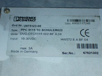 Used PHOENIX CONTACT DVGOTC5115 002BF Automation Control (HMI) Ohio US | HGR 24 #1095349