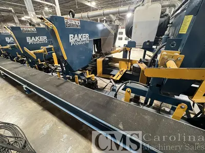 USED 2024 BAKER MODEL CX 5-HEAD RESAW WITH RETURN