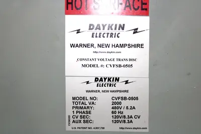USED DAYKIN ELECTRIC CVFSB-0505
