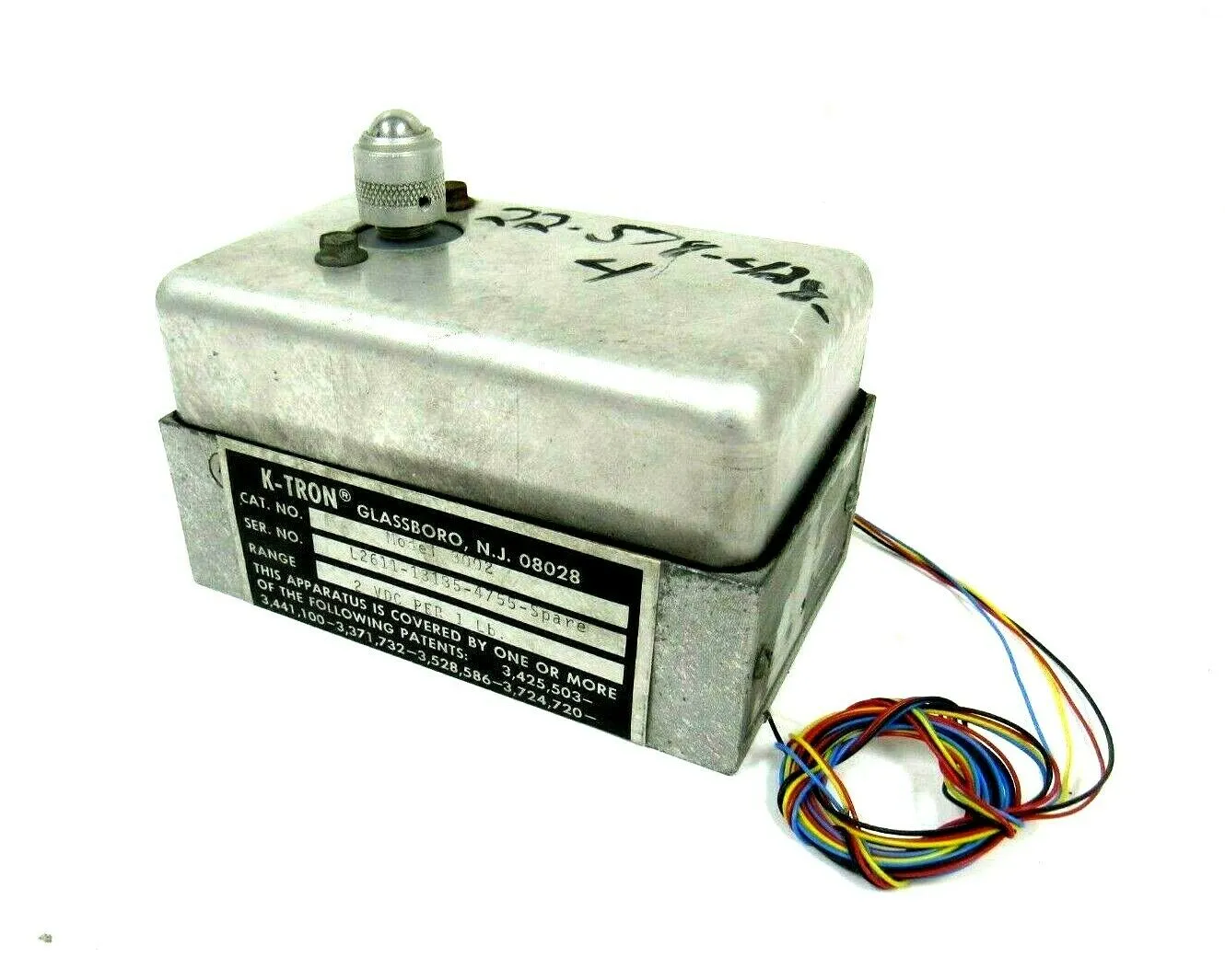 USED K-TRON 3002 LOAD CELL 2 VDC PER 1 LB