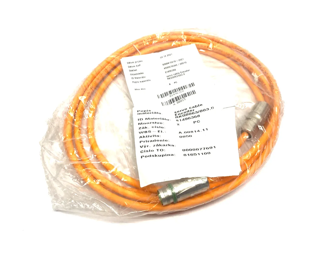 NEW BOSCH REXROTH SERVO ENCODER POWER CABLE