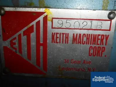 USED Keith Machinery Corp 4" X 8" KEITH THREE ROLL MILL