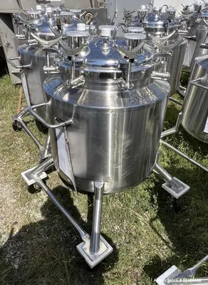 Used Precision Stainless Steel Jacketed Vertical Tank – High Capacity