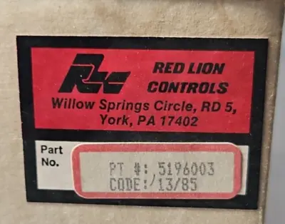 Used Red Lion Controls RED LION 5196003 PLC Processors South Carolina US | Palmetto Automation #1371447
