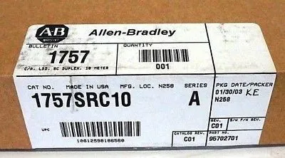 10 NEW SEALED ALLEN BRADLEY 1757-SRC10 REDUNDANCY MODULE CABLE 1757SRC10