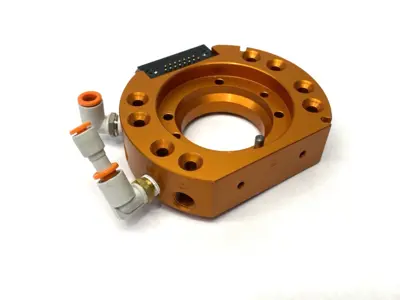 Used ATI Robotic Tool Changer 1/8" NPT Ports w/ D15T Female Connector 15-P Tool Changers Michigan US | Maverick Industrial Sales #1393067