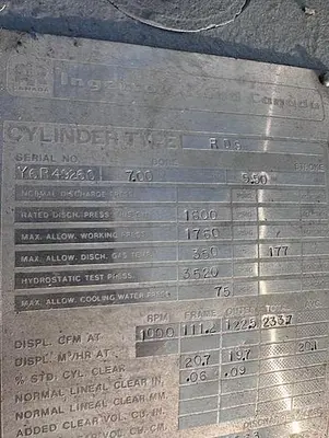 USED INGERSOLL RAND RDS