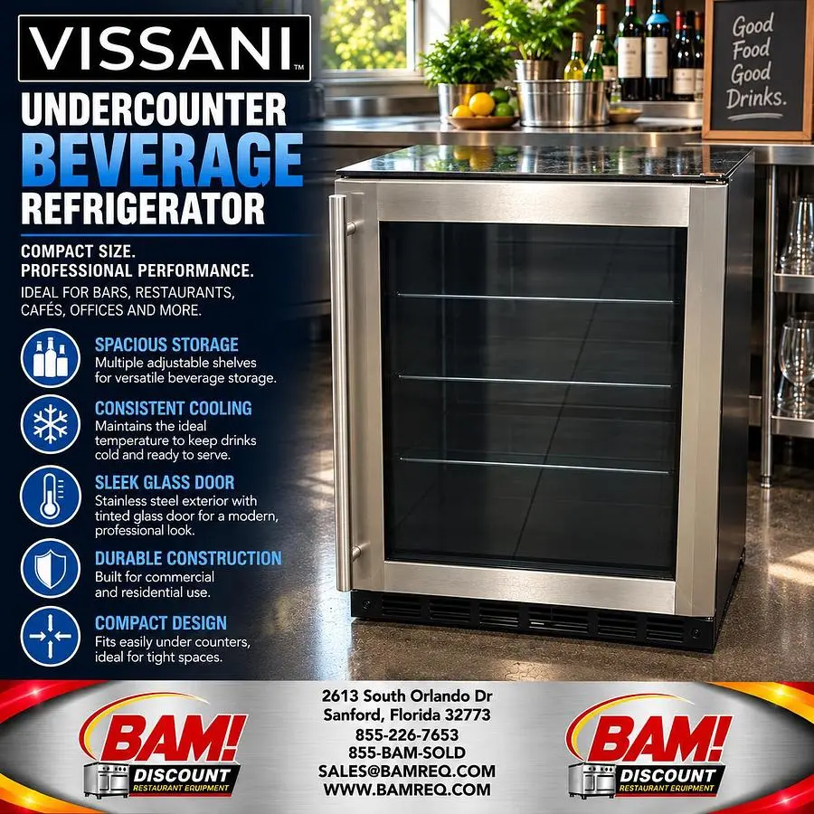 Used VISSANI MCBC58DST Undercounter Refrigerators Florida US | BAM Discount Restaurant Equipment #1425516