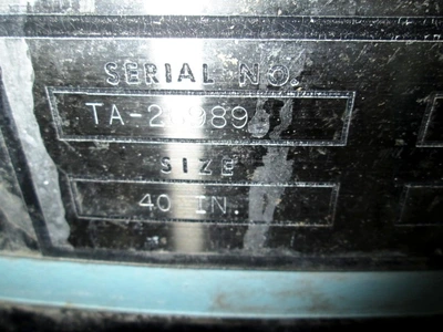 Tolhurst 40 x 24 perforate basket centrifuge, SS.