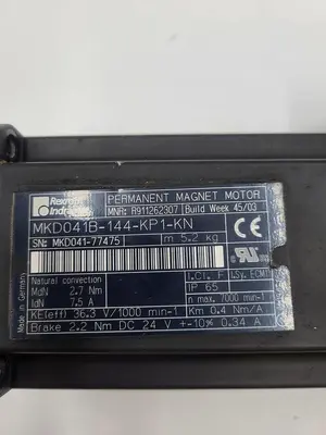 USED REXROTH INDRAMAT REXROTH INDRAMAT MKD041B-144-KP1-KN SERVO MOTOR