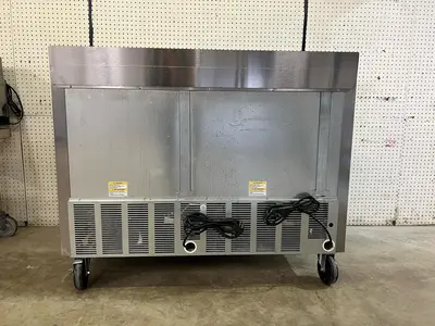 Used Beverage Air Used 48" Beverage Air WTRF48A Worktop 2 Section Refrigerator/Freezer 120V Worktop Refrigerators & Freezers Illinois US | Falcon Restaurant Supply #1375629
