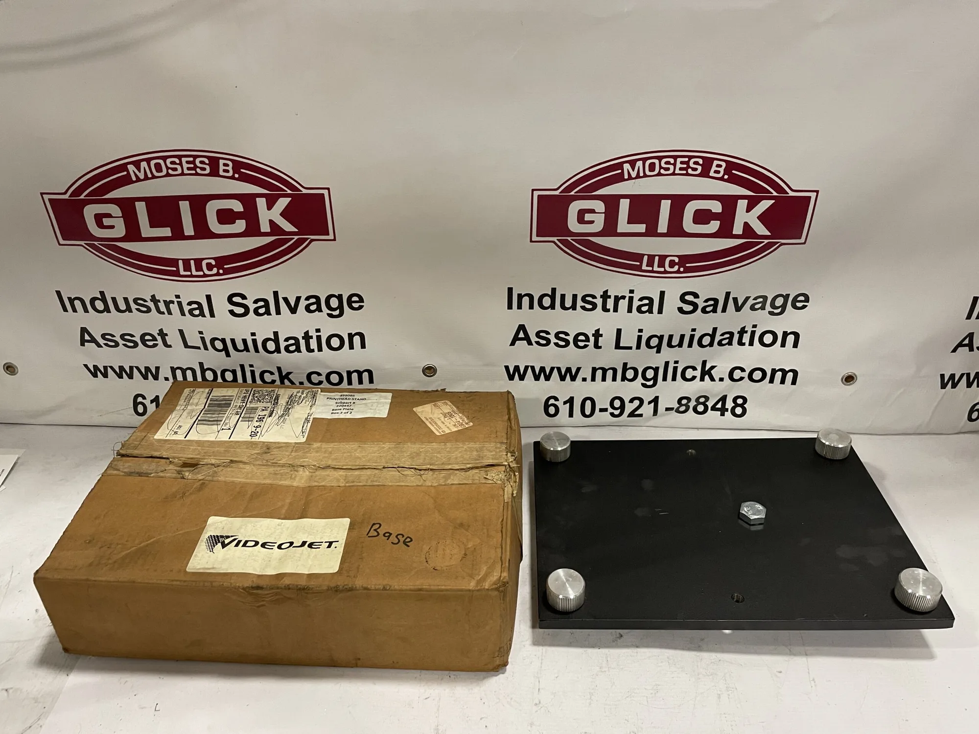 Videojet 399086 Replacement Base Plate -NIB