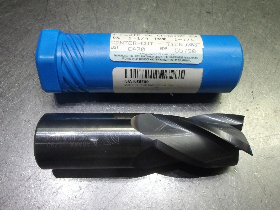 Niagara 1.25" 4 Flute Carbide SQ Endmill 1.25" Shank 55790 (LOC1843A)