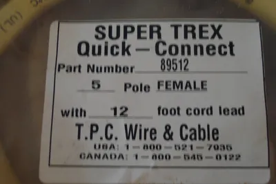 NEW TPC 89512 12' SUPER TREX QUICK CONNECT