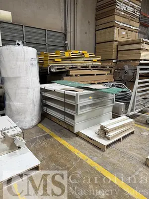 USED 2013 MAKOR Q ONE SPRAY LINE WITH OVENS AND PUMPS