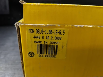 Iscar 8" Slot Milling Cutter 2" Arbor 1" Wide FDN D8.0-1.00-16-R15 (LOC2837B)
