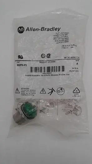 New | in-Stock ALLEN-BRADLEY ALLEN-BRADLEY PILOT LIGHT GREEN 800FM-P3 Lighting | ND Industrial Surplus #1225058