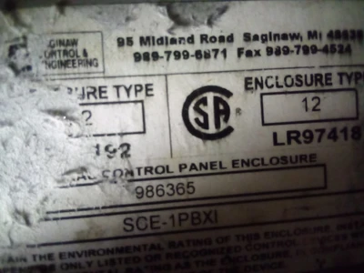 USED SAGINAW SCE-1PBXI