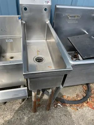 Used Falcon Restaurant Supply Used 12" Stainless Steel Sink - SS101 Sinks Illinois US | Falcon Restaurant Supply #1376035