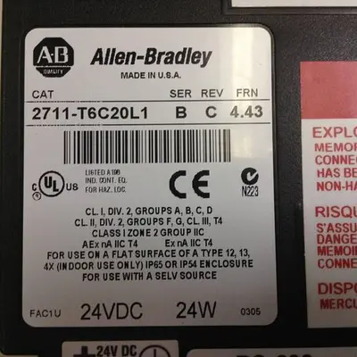 USED ALLEN BRADLEY 2711-T6C20L1 SER B