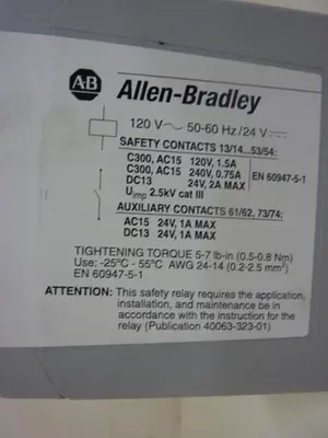 USED ALLEN BRADLEY 700-ZBR520AZ1 SER A