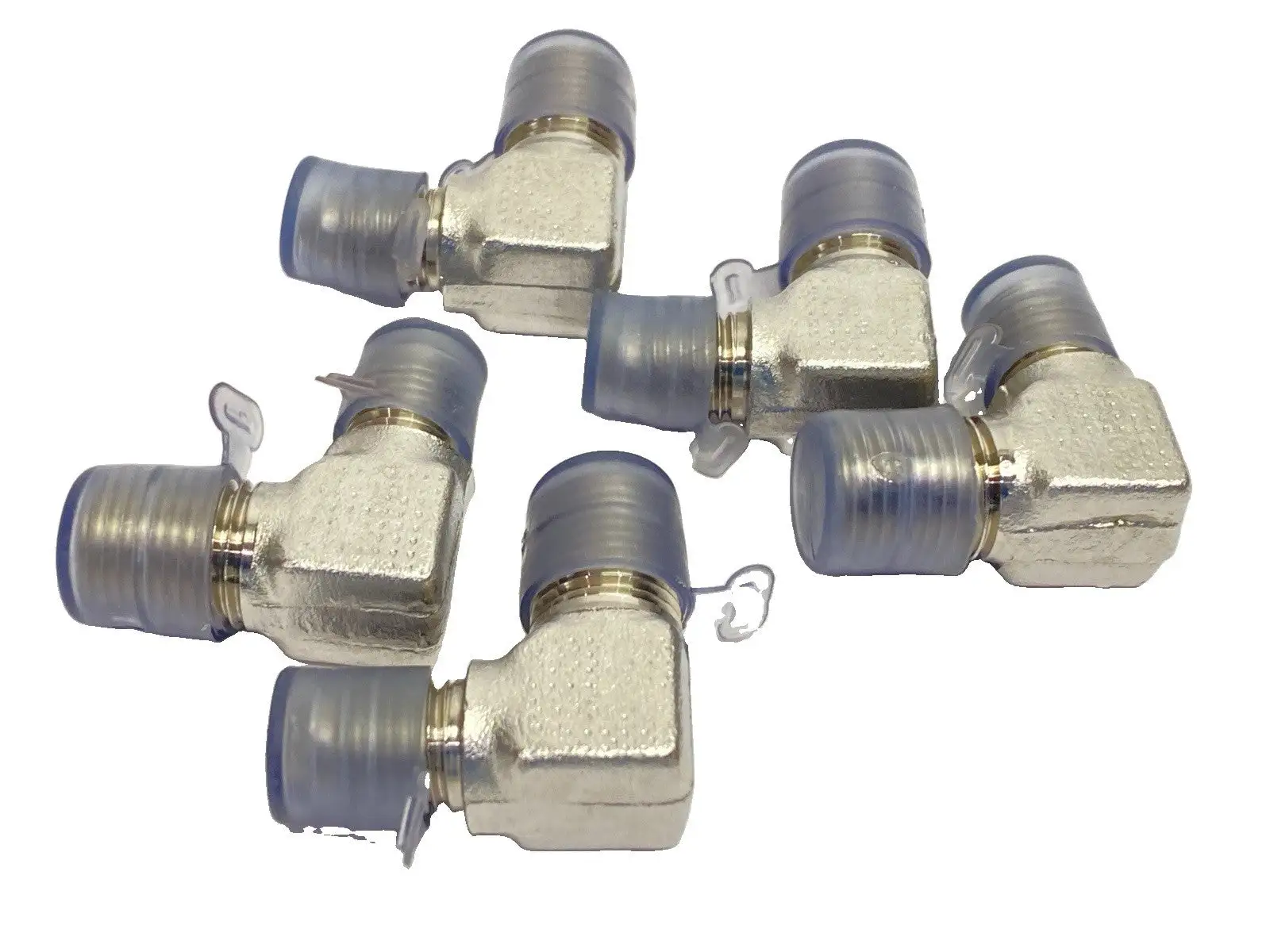 New | in-Stock Brennan Industries 90-Degree Hydraulic Adapter 1/4" JIC x 1/4" BSPT LOT OF 5 Parts (Hydraulics and Pneumatics) Michigan US | Maverick Industrial Sales #1390739