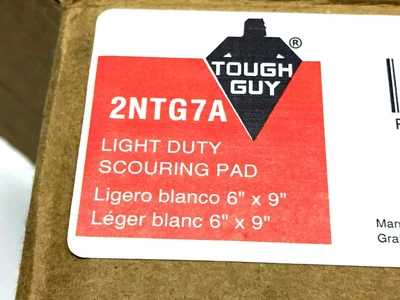 2NTG7A | Tough Guy  Scouring Pads PKG OF 19 - Open box
