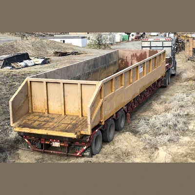 10ft Wide x 40ft Long  x 5ft High Shale Bin