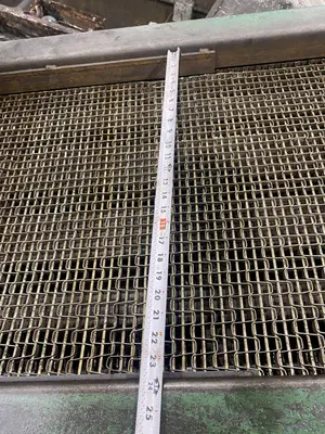 20' LONG X 24” WIDE STEEL BELT POWERED INCLINED PARTS CONVEYOR: STOCK #20816