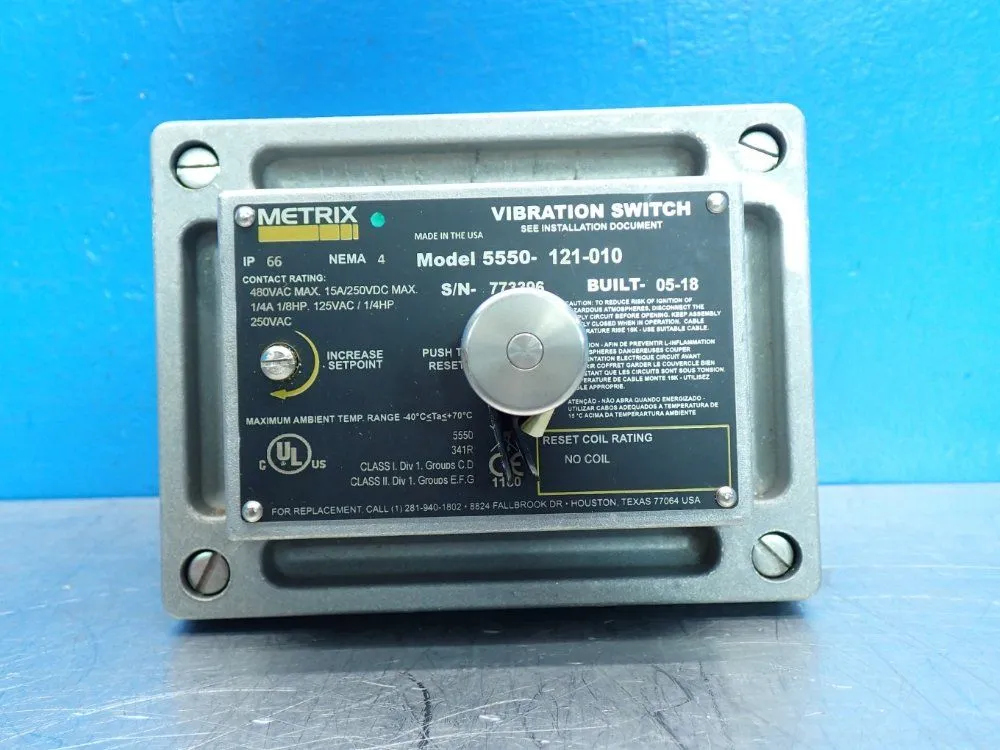 New | in-Stock METRIX 5550121010 Relays & Switches | HGR 24 #739446