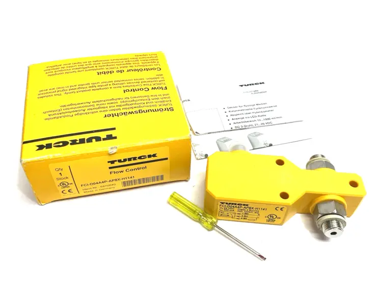Used TURCK INLINE FLOW MONITOR SENSOR PNP OUTPUT 6870640 Flowmeters | Maverick Industrial Sales #1101902