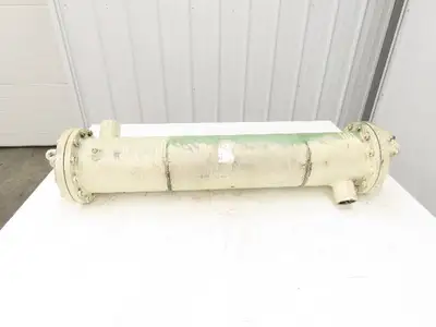 Taisei Kogyo FSF Oiler Cooler Shell & Tube Heat Exchanger 4-Pass 850mm x 160mm