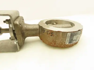 Crane Flowseal Stainless 4" Butterfly Valve w/Kinetrol Pneumatic Actuator